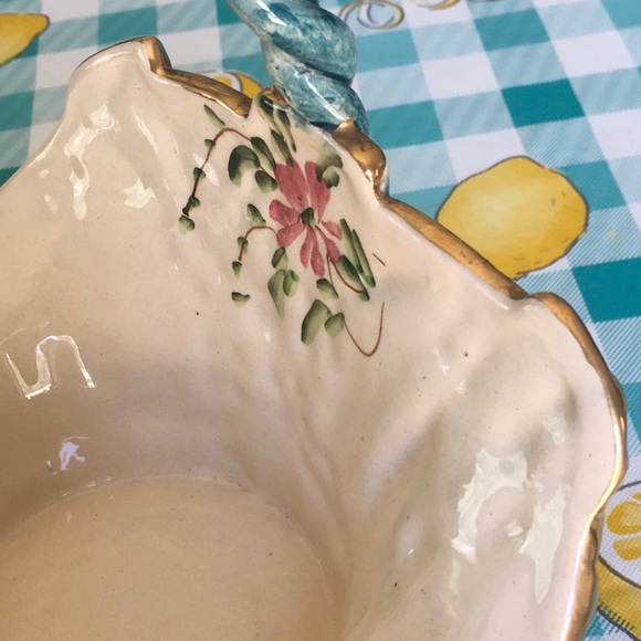 Vintage Bequet ceramic basket made in Belgium - Picture 7 of 7